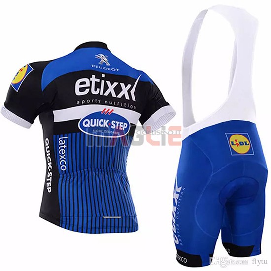 Maglia Etixx Quick Step Manica Corta 2018 Blu